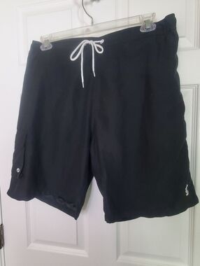 Mens Disney Black Swim Shorts with Mickey Logo XL